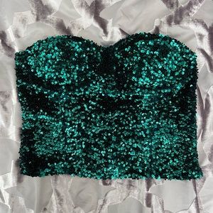 Sequin Bandeau Top